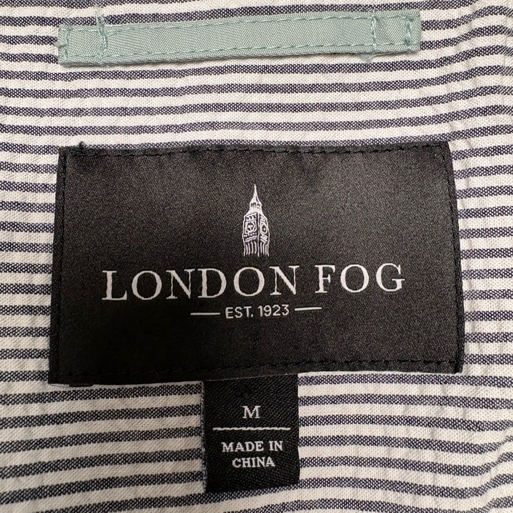 London Fog Sky Blue Trench Coat - Picture 6 of 11